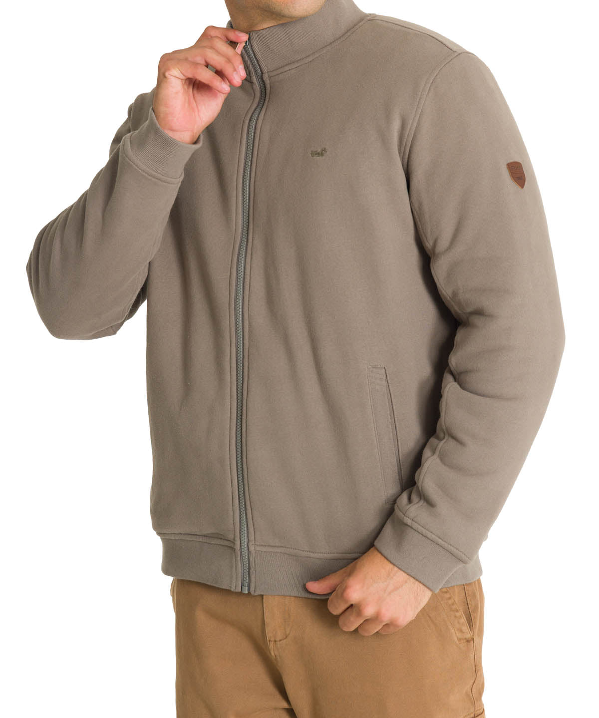 Polerón Algodón Orgánico Hombre Orvieto Gris Rockford