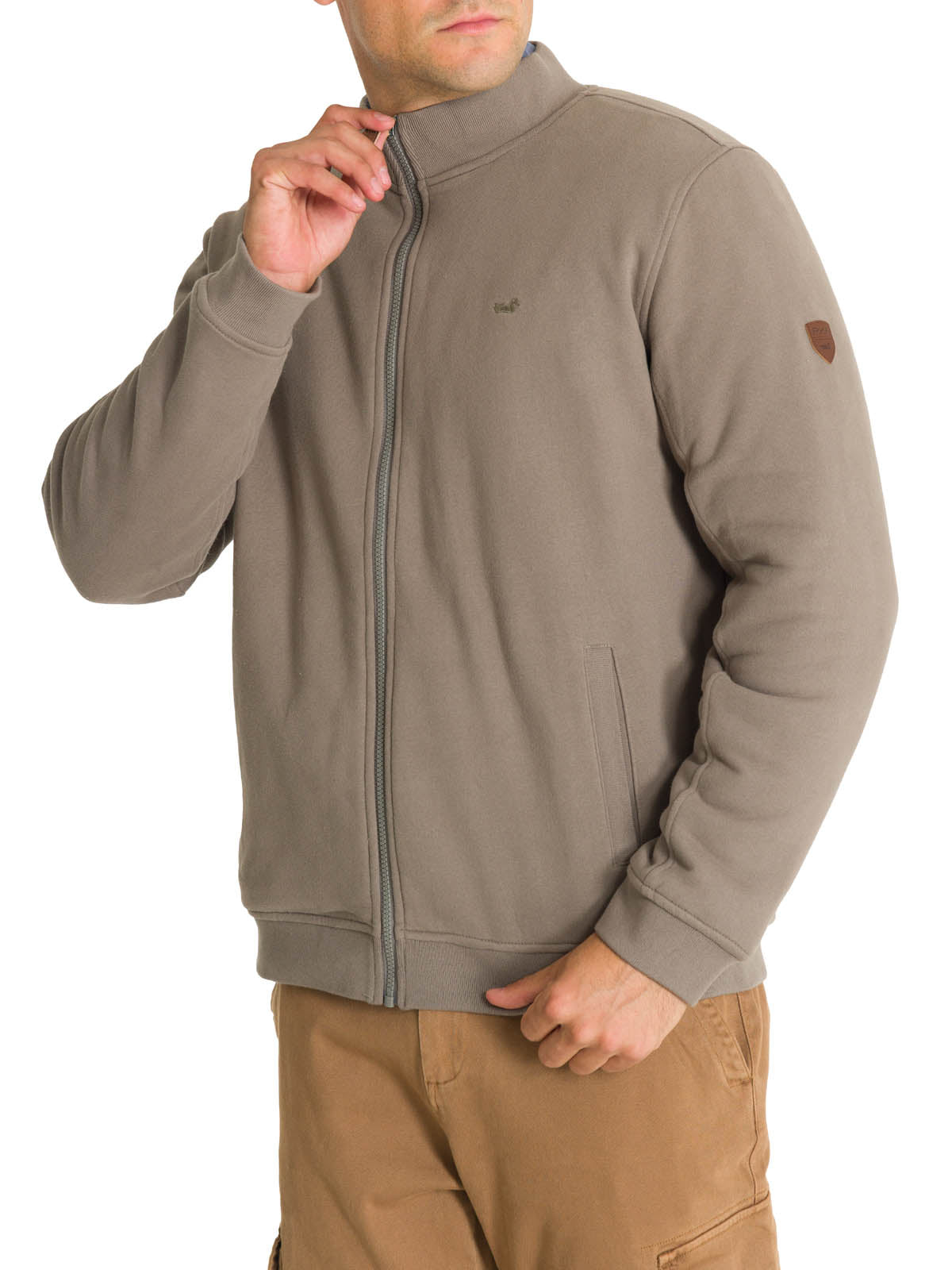 Polerón Algodón Orgánico Hombre Orvieto Gris Rockford