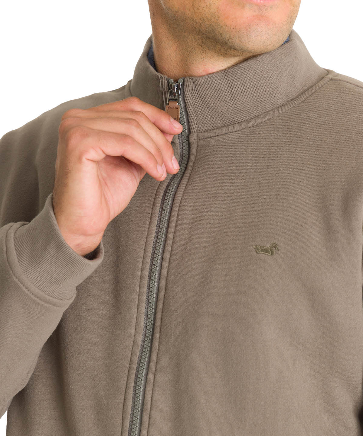 Polerón Algodón Orgánico Hombre Orvieto Gris Rockford