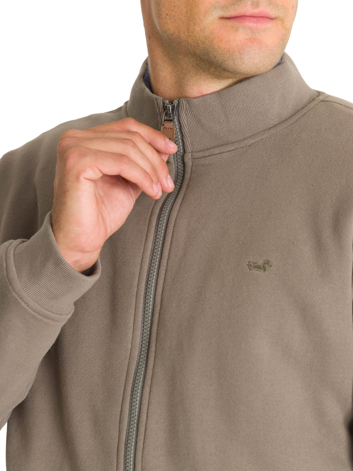 Polerón Algodón Orgánico Hombre Orvieto Gris Rockford