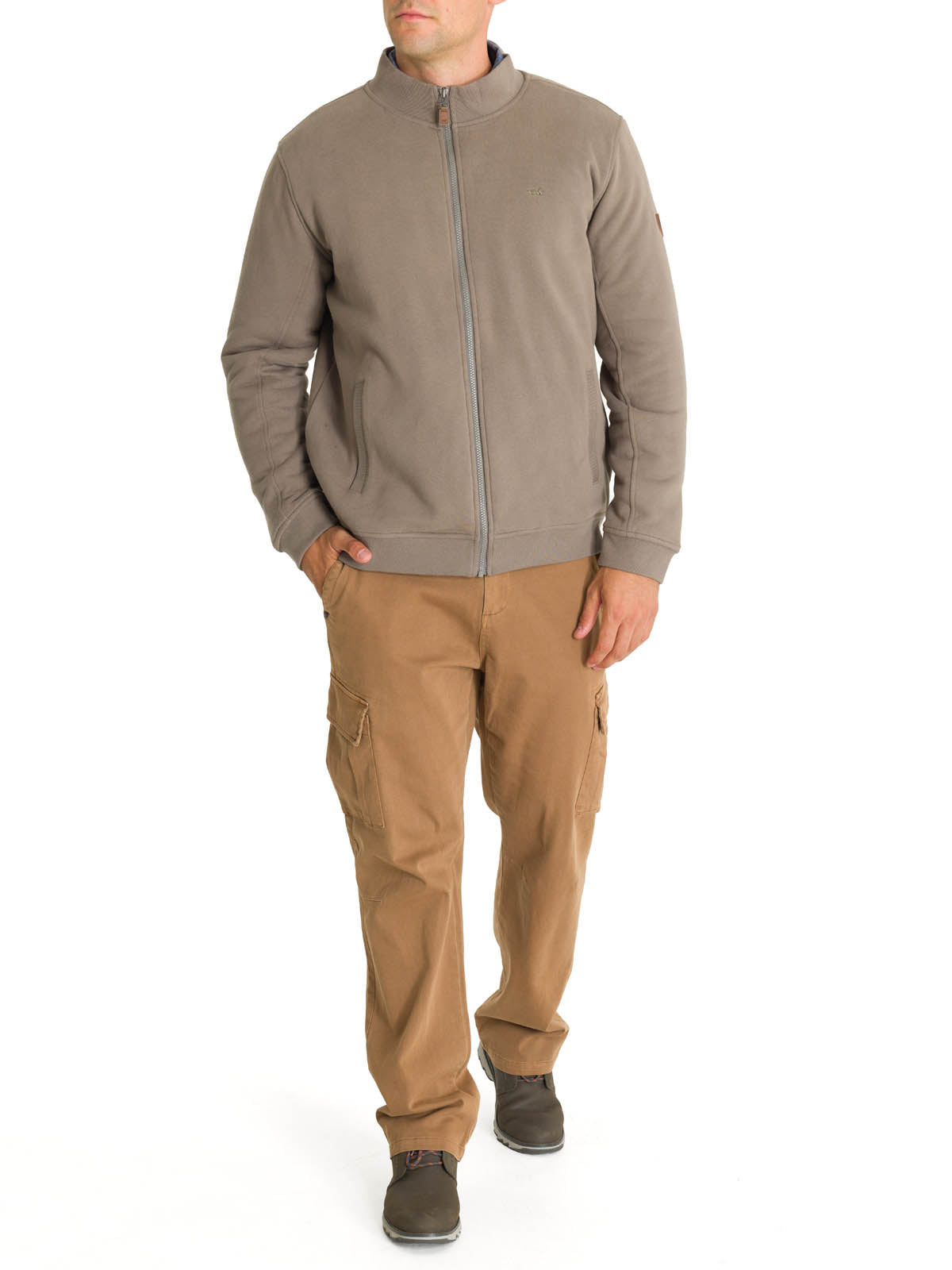 Polerón Algodón Orgánico Hombre Orvieto Gris Rockford
