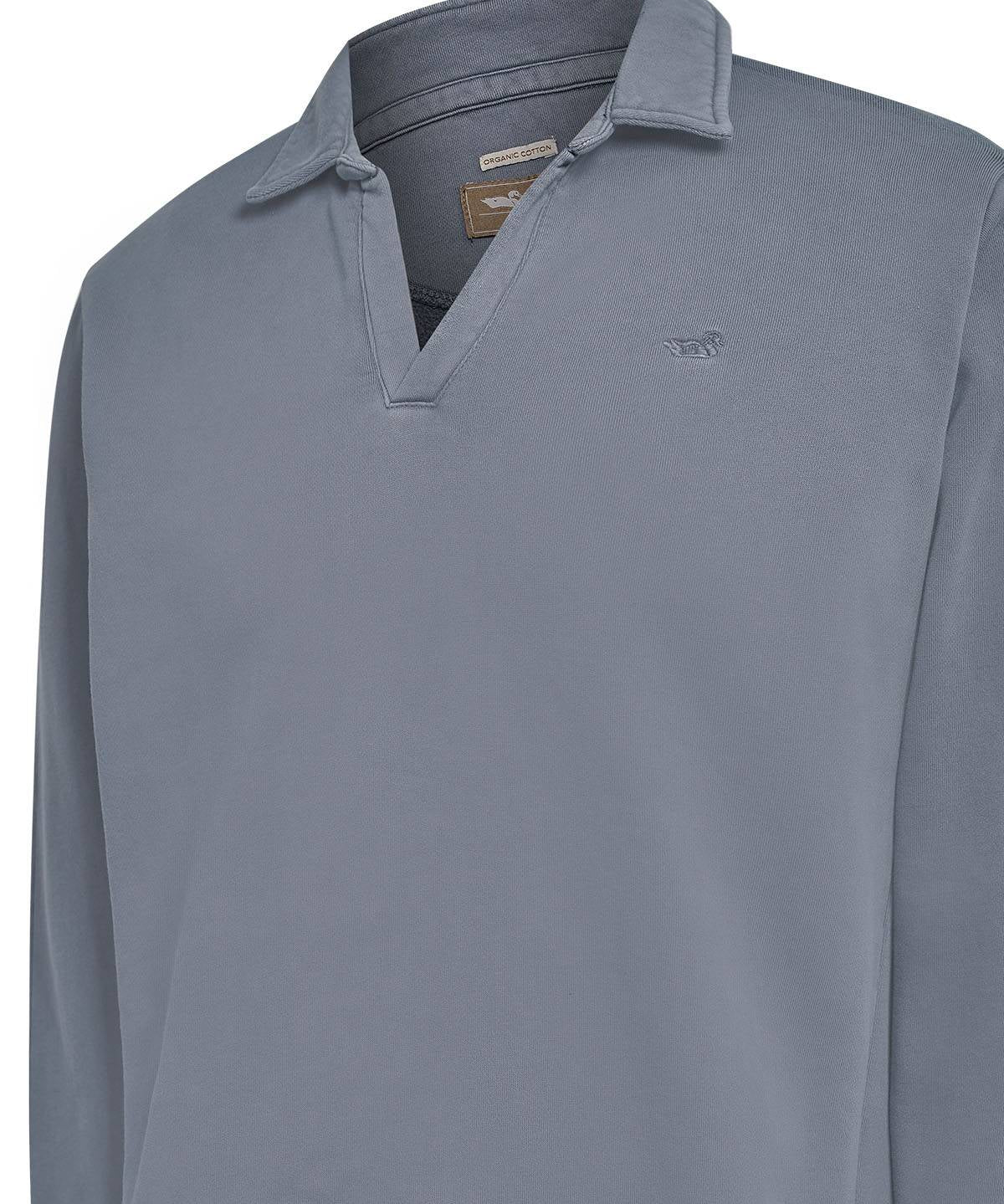 Polerón Algodón Orgánico Hombre Ceuta Azul Rockford