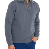 Polerón Algodón Orgánico Hombre Ceuta Azul Rockford