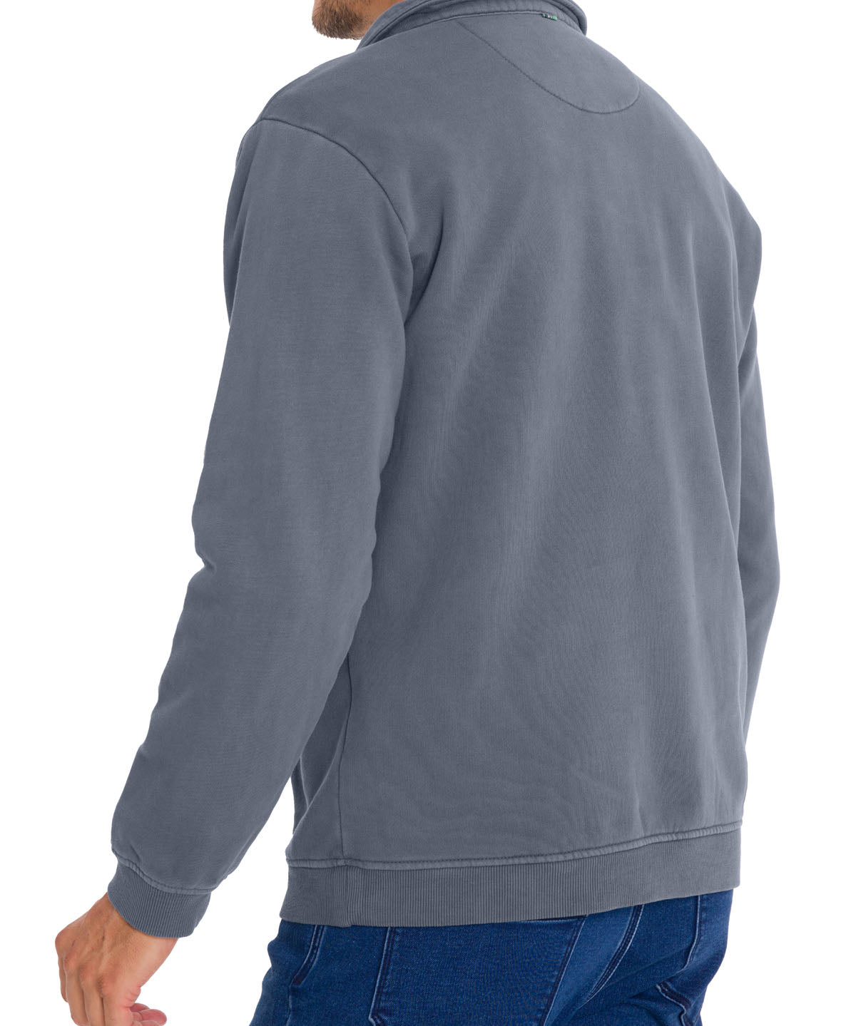 Polerón Algodón Orgánico Hombre Ceuta Azul Rockford
