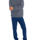 Polerón Algodón Orgánico Hombre Ceuta Azul Rockford