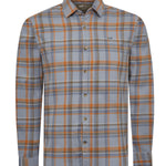 Camisa Algodón Orgánico Hombre Flannel Azul Rockford