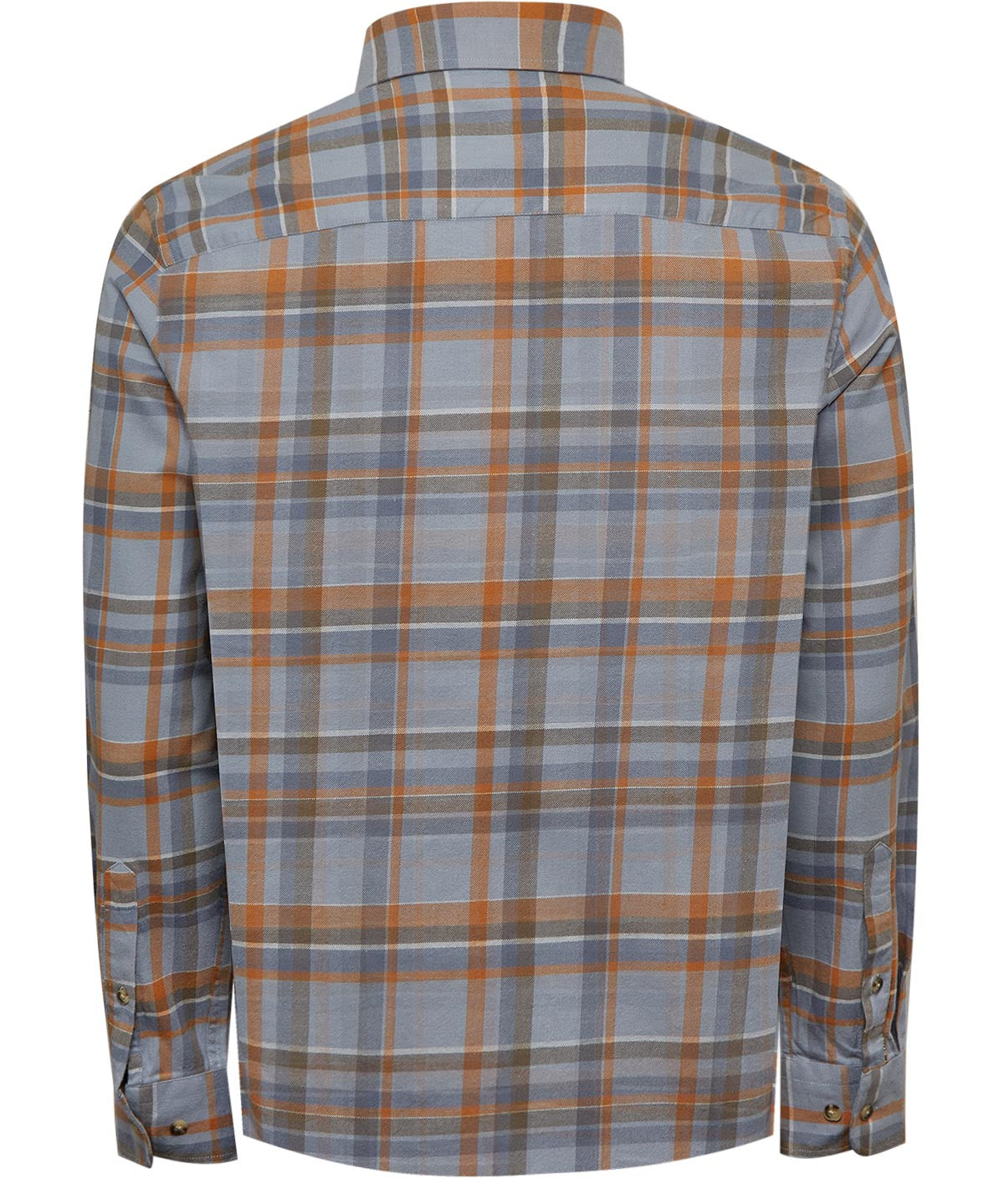 Camisa Algodón Orgánico Hombre Flannel Azul Rockford