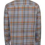 Camisa Algodón Orgánico Hombre Flannel Azul Rockford