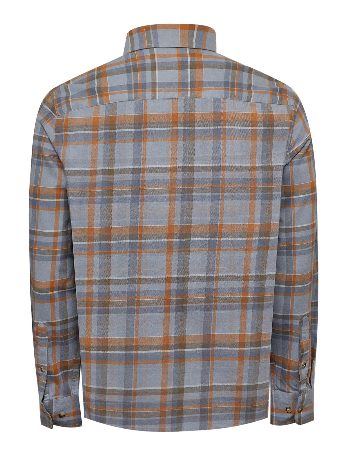 Camisa Algodón Orgánico Hombre Flannel Azul Rockford