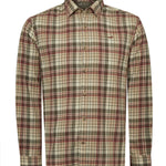 Camisa Algodón Orgánico Hombre Flannel Café Rockford