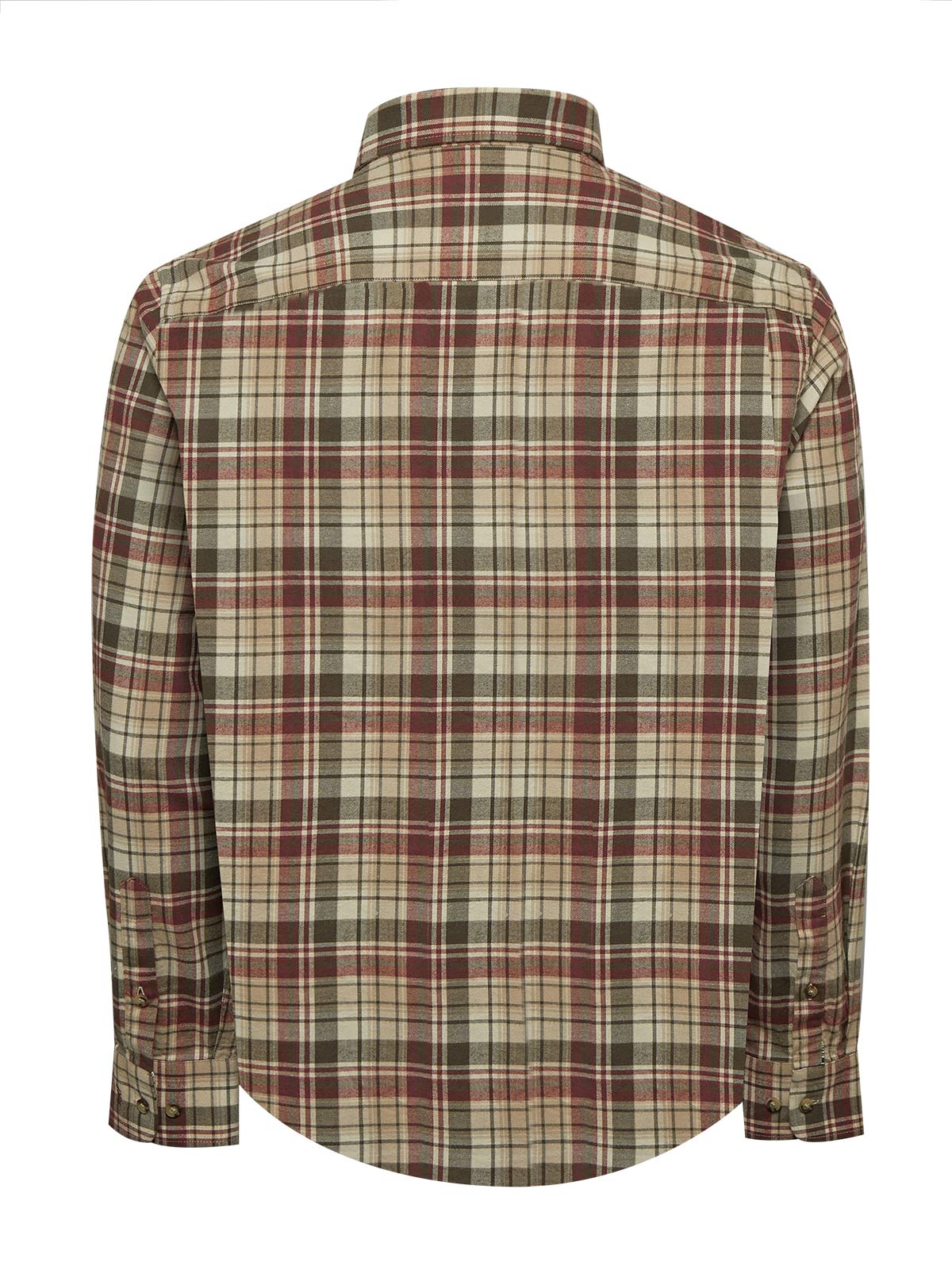 Camisa Algodón Orgánico Hombre Flannel Café Rockford