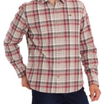 Camisa Algodón Orgánico Hombre Flannel Café Rockford