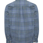 Camisa Algodón Orgánico Hombre Tartancord Azul Rockford