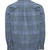 Camisa Algodón Orgánico Hombre Tartancord Azul Rockford