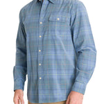 Camisa Algodón Orgánico Hombre Tartancord Azul Rockford