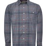 Camisa Algodón Orgánico Hombre Tartancord Verde Rockford