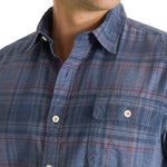 Camisa Algodón Orgánico Hombre Tartancord Verde Rockford