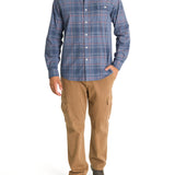 Camisa Algodón Orgánico Hombre Tartancord Verde Rockford