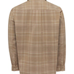 Camisa Algodón Orgánico Hombre Tartancord Beige Rockford