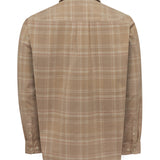 Camisa Algodón Orgánico Hombre Tartancord Beige Rockford