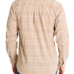 Camisa Algodón Orgánico Hombre Tartancord Beige Rockford