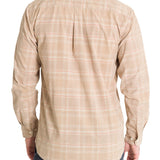 Camisa Algodón Orgánico Hombre Tartancord Beige Rockford