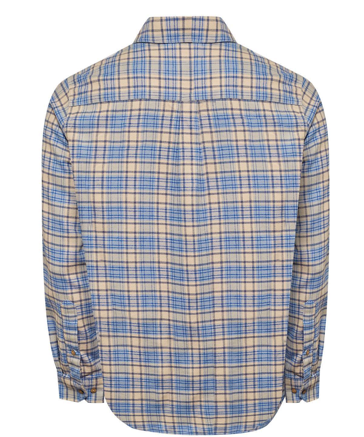 Camisa Algodón Orgánico Hombre Padua Azul Rockford