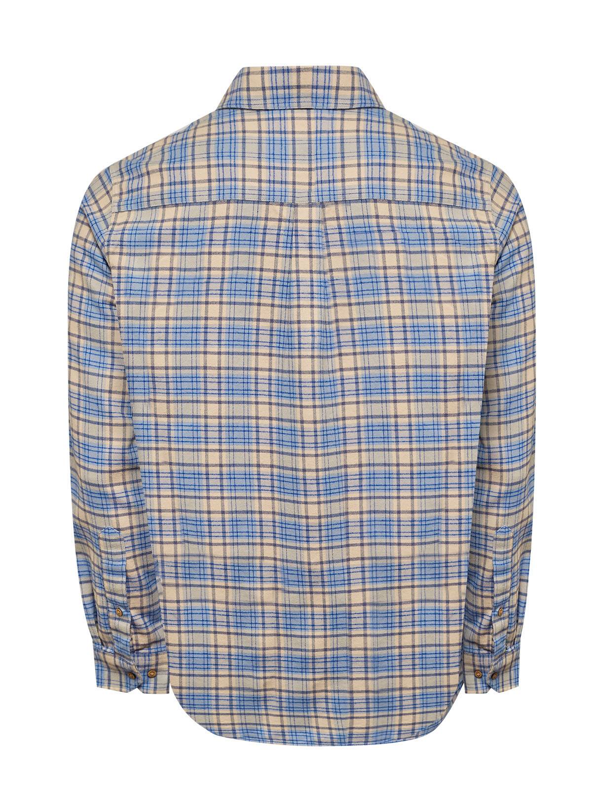 Camisa Algodón Orgánico Hombre Padua Azul Rockford