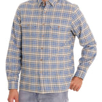 Camisa Algodón Orgánico Hombre Padua Azul Rockford