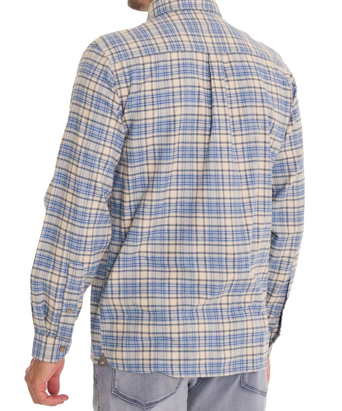 Camisa Algodón Orgánico Hombre Padua Azul Rockford