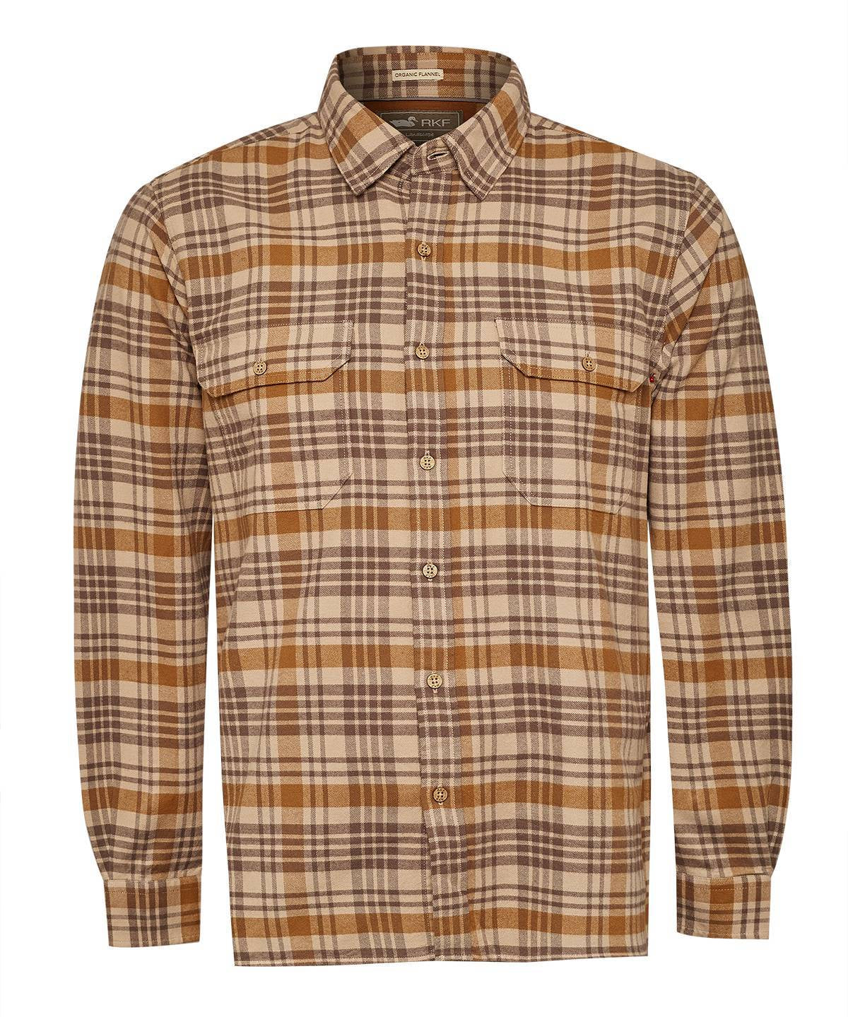 Camisa Algodón Orgánico Hombre Padua Café Rockford