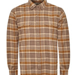 Camisa Algodón Orgánico Hombre Padua Café Rockford