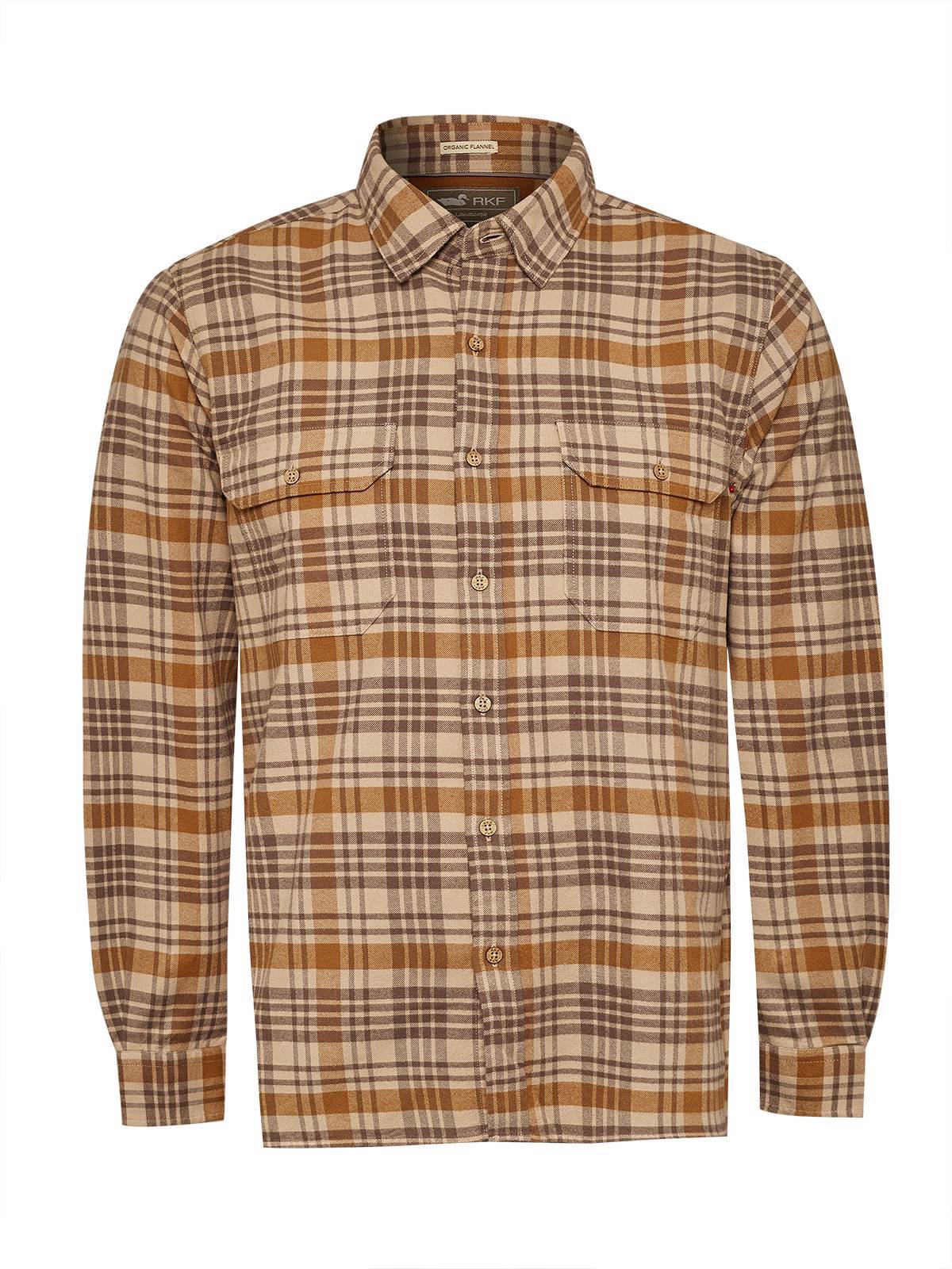 Camisa Algodón Orgánico Hombre Padua Café Rockford