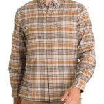 Camisa Algodón Orgánico Hombre Padua Café Rockford