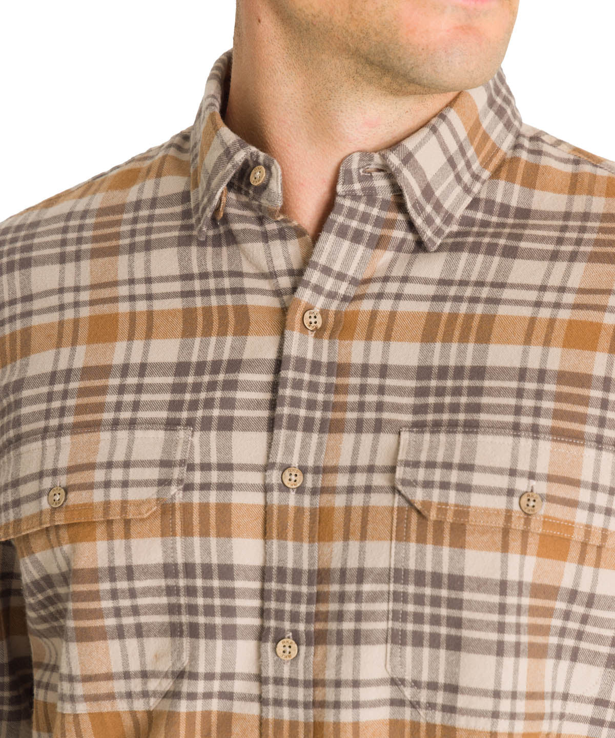 Camisa Algodón Orgánico Hombre Padua Café Rockford