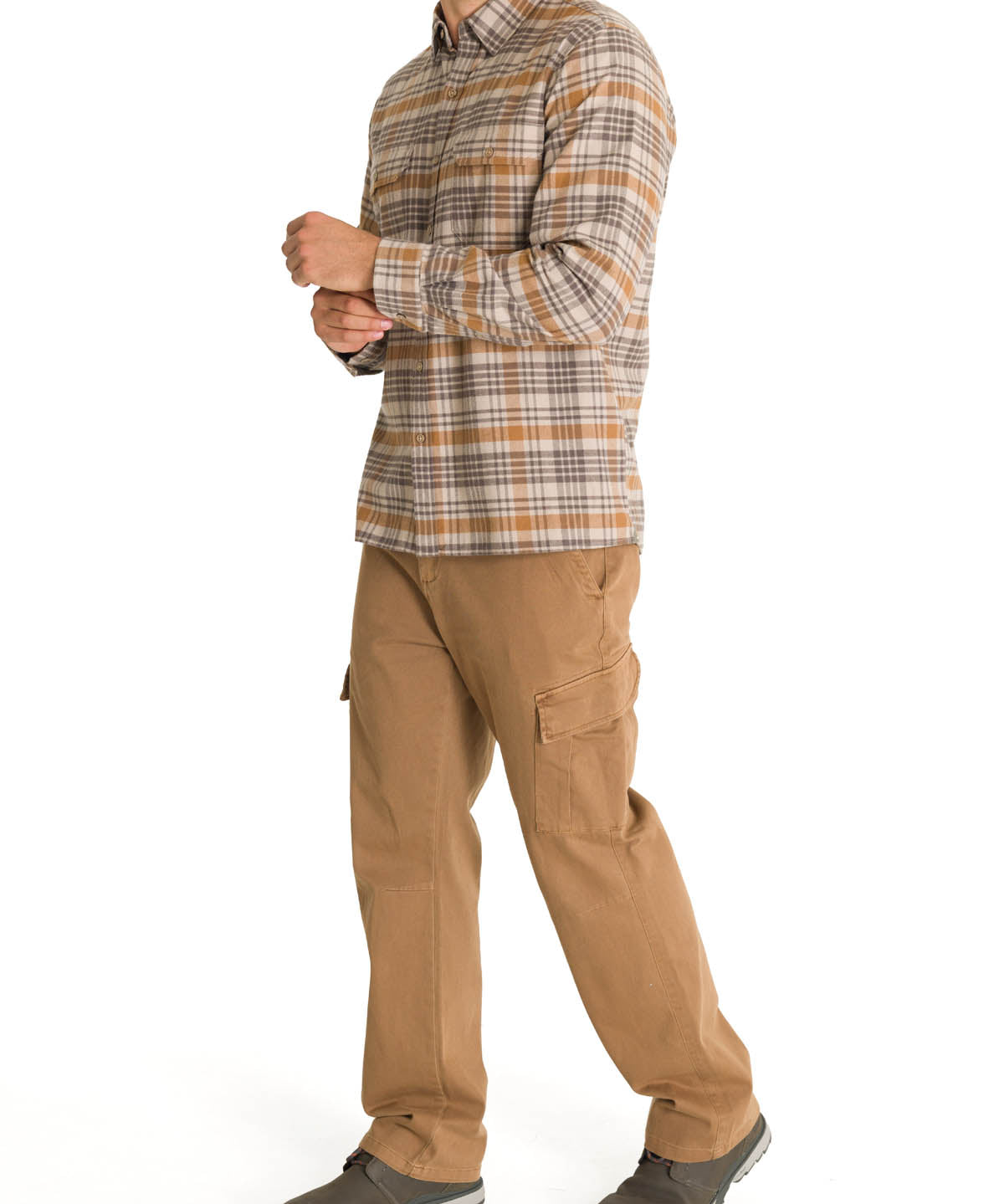 Camisa Algodón Orgánico Hombre Padua Café Rockford