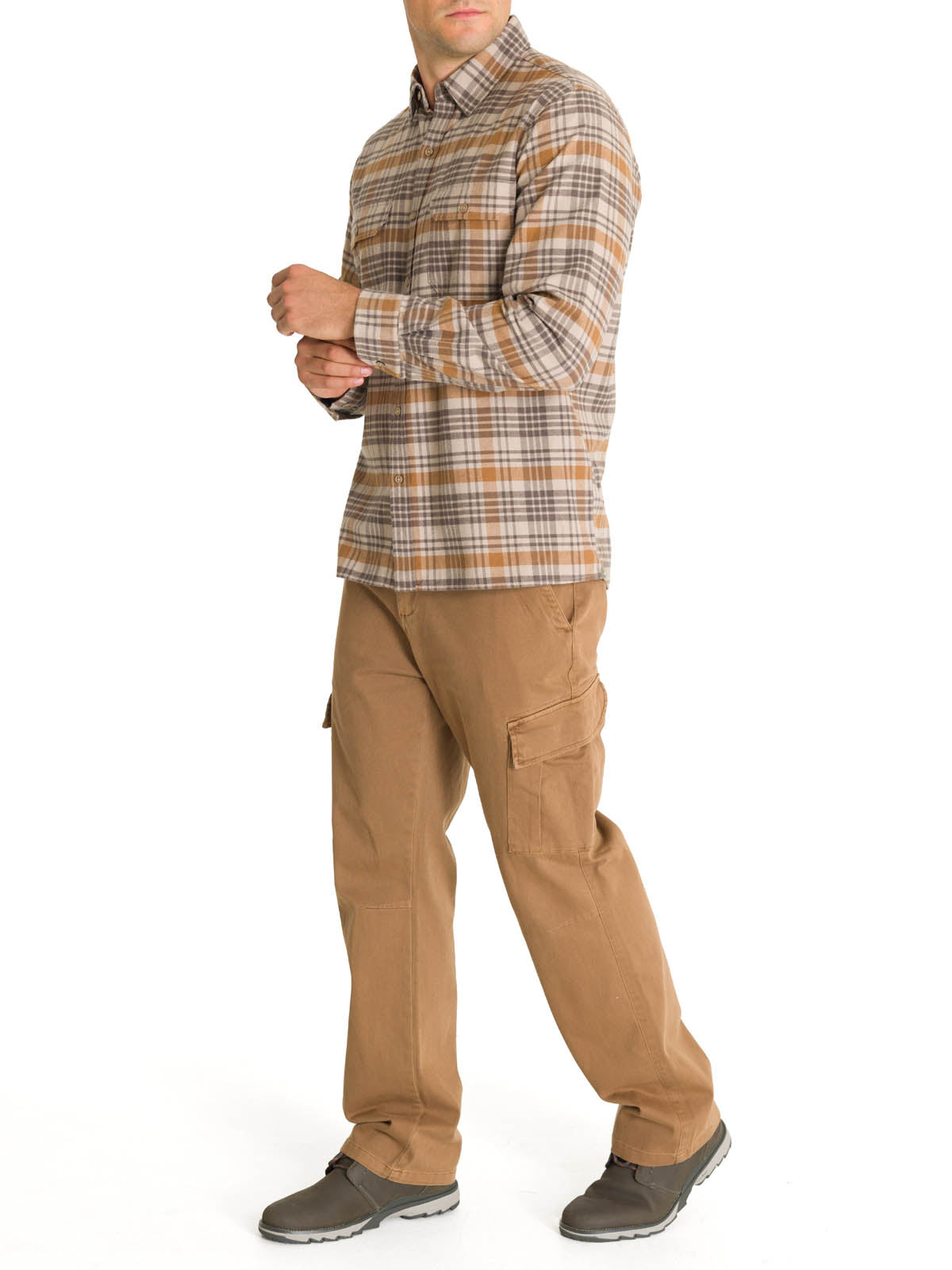 Camisa Algodón Orgánico Hombre Padua Café Rockford