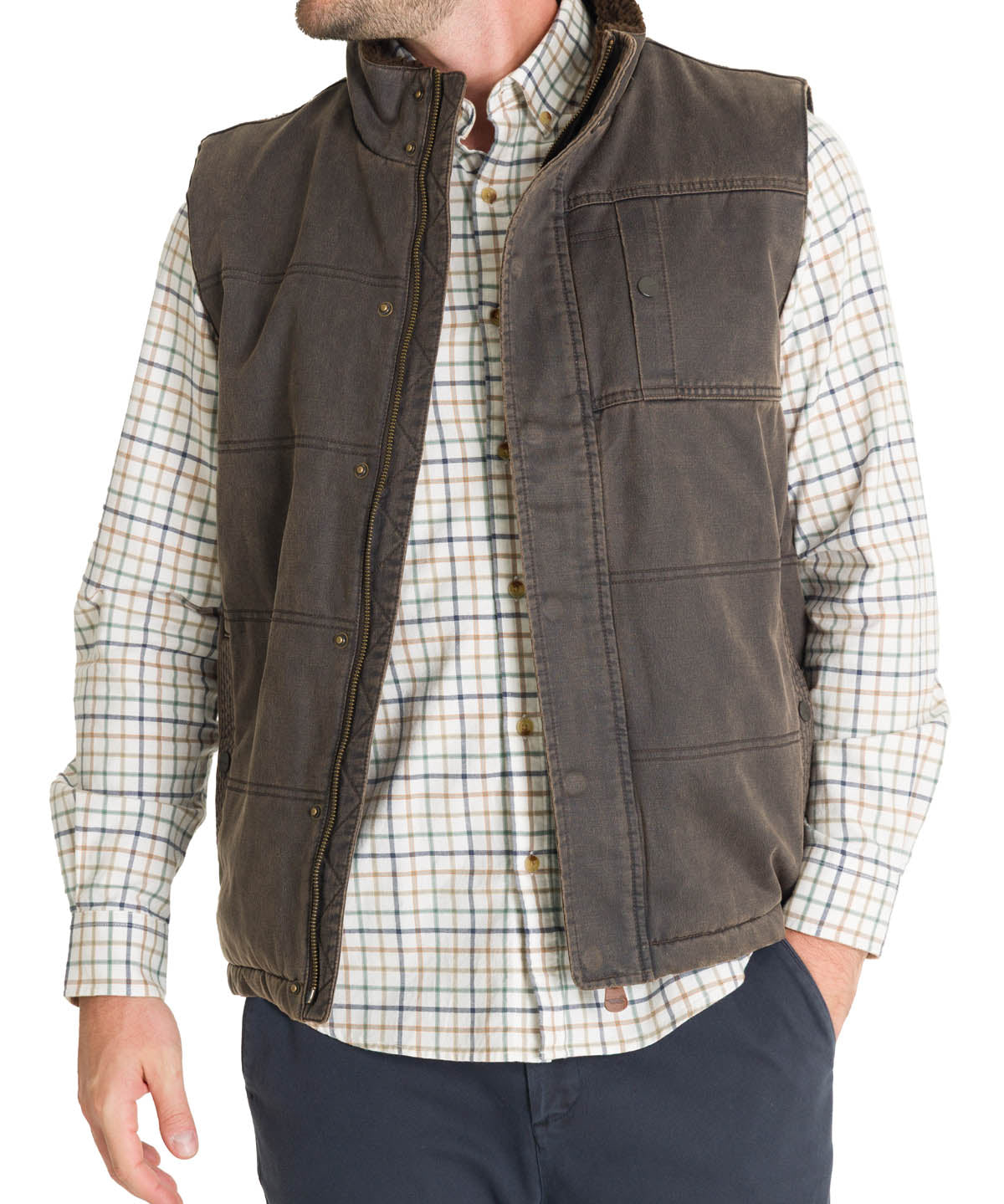 Chaqueta Thermore Hombre Marzio Café Rockford