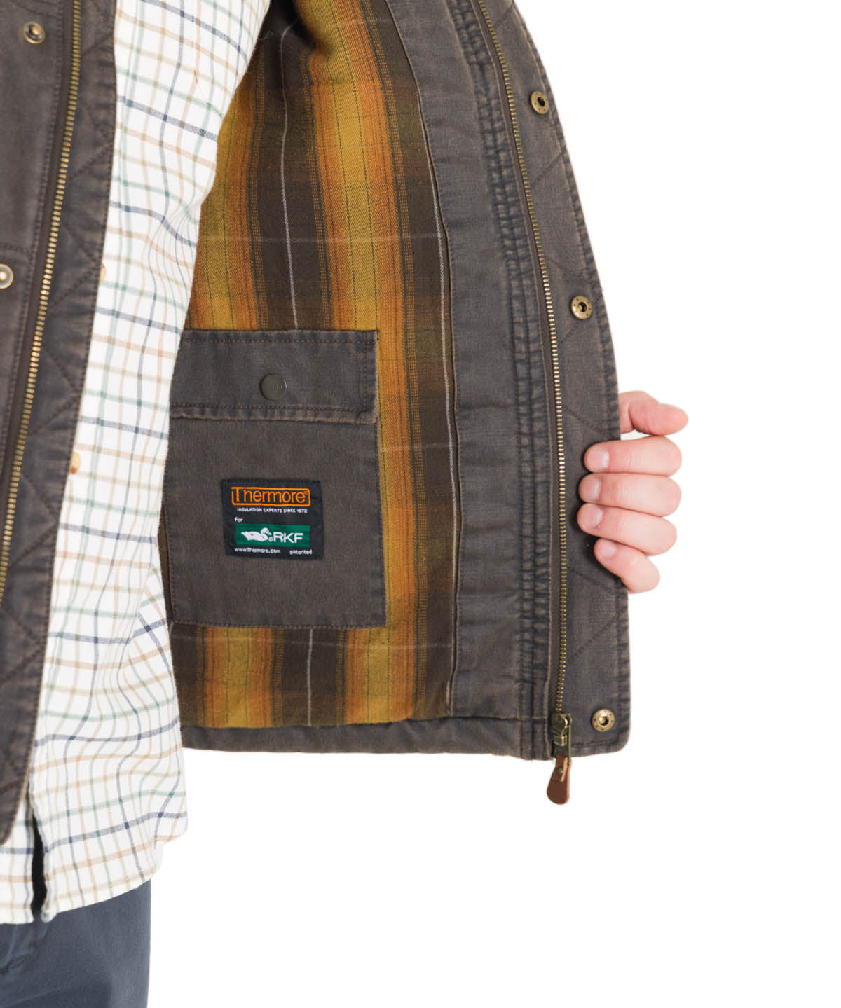 Chaqueta Thermore Hombre Marzio Café Rockford