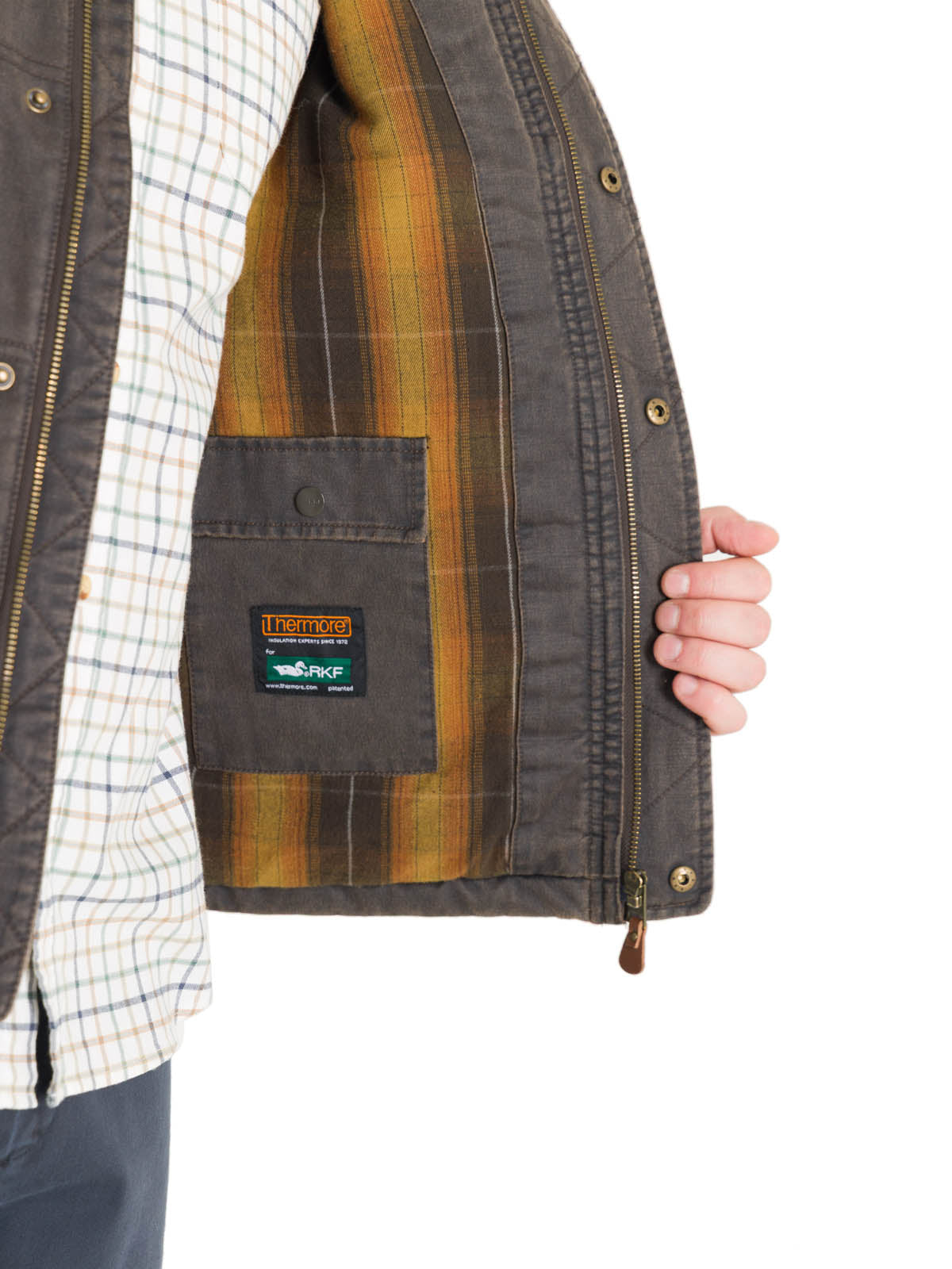 Chaqueta Thermore Hombre Marzio Café Rockford