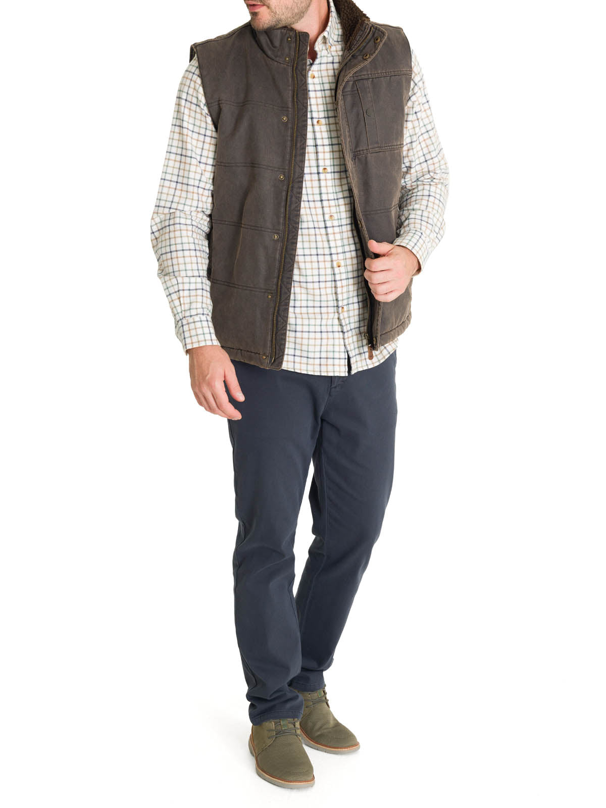 Chaqueta Thermore Hombre Marzio Café Rockford