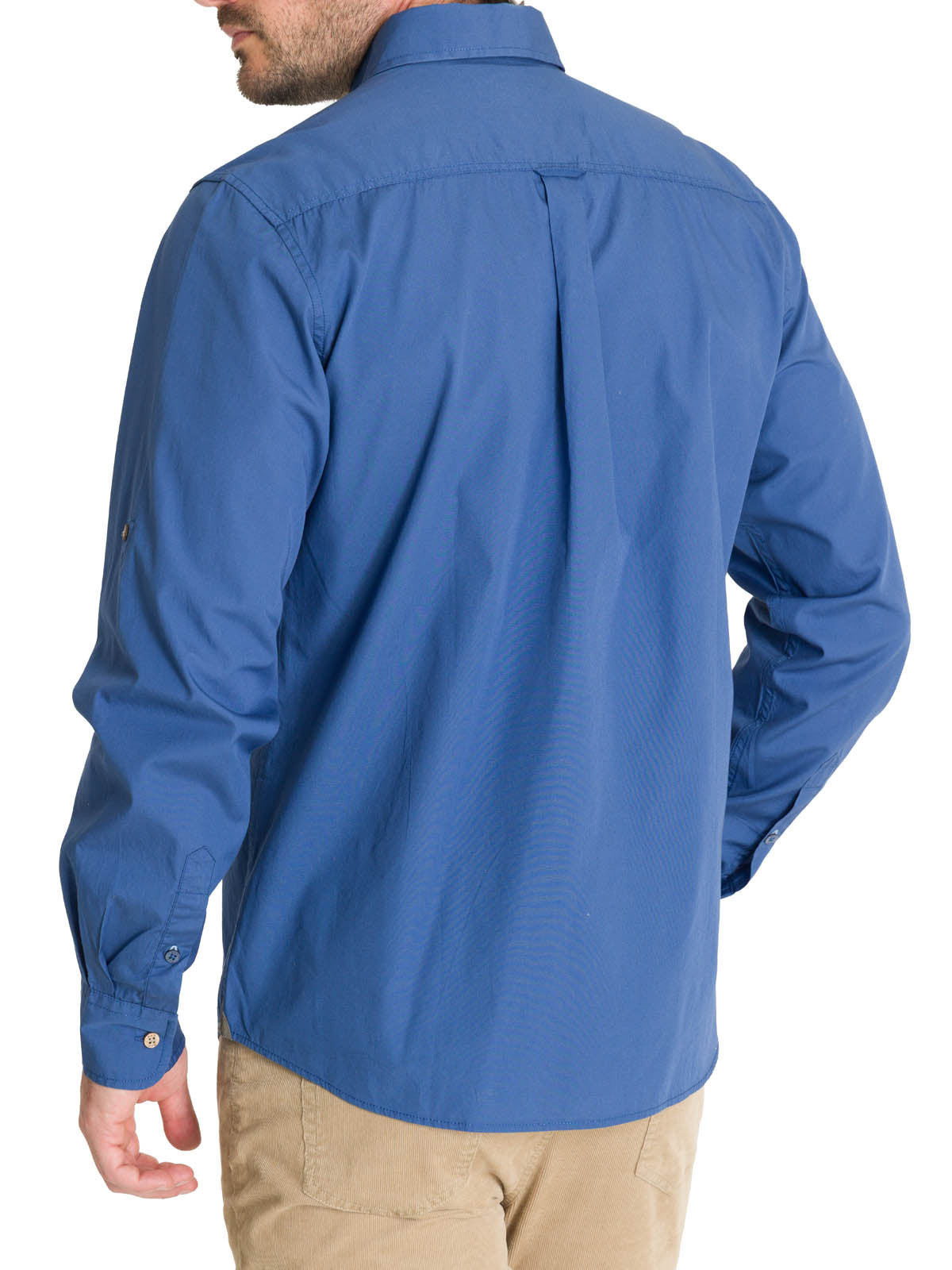 Camisa Algodón Orgánico Hombre Galiton Azul Rockford