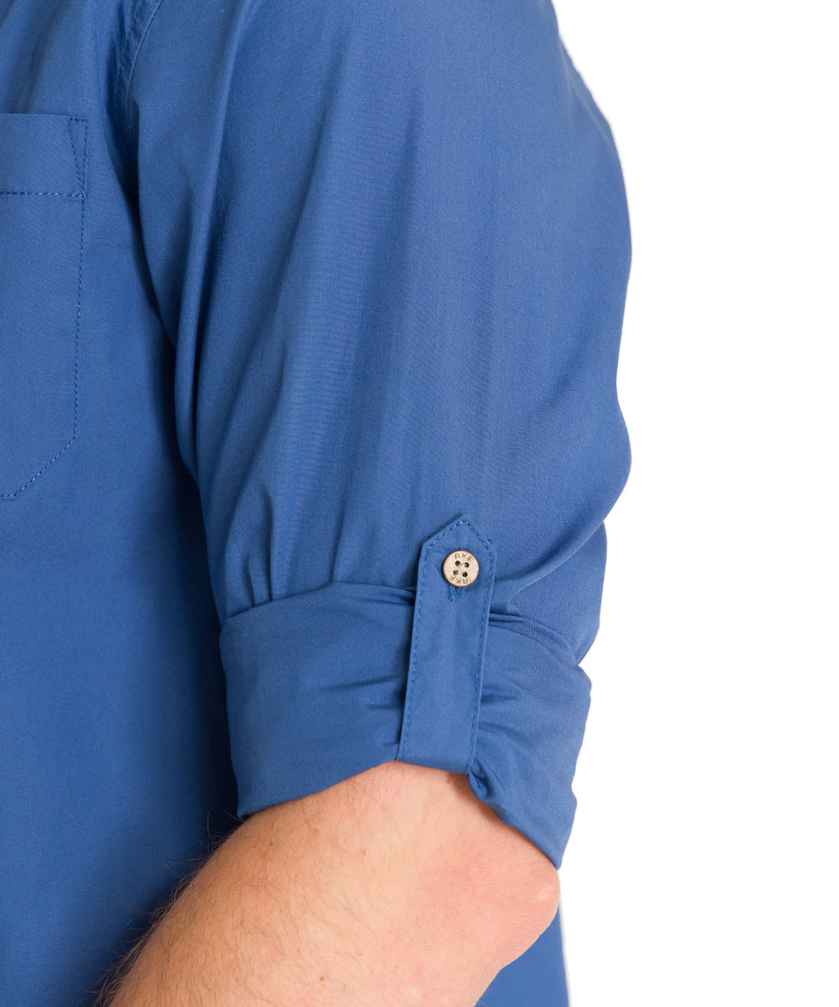 Camisa Algodón Orgánico Hombre Galiton Azul Rockford