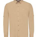 Camisa Algodón Orgánico Hombre Galiton Café Rockford