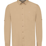 Camisa Algodón Orgánico Hombre Galiton Café Rockford