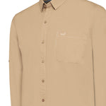 Camisa Algodón Orgánico Hombre Galiton Café Rockford