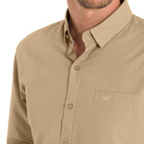 Camisa Algodón Orgánico Hombre Galiton Café Rockford