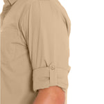 Camisa Algodón Orgánico Hombre Galiton Café Rockford