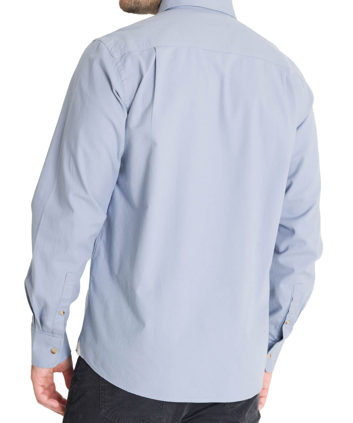 Camisa Algodón Orgánico Hombre Anzio Azul Rockford