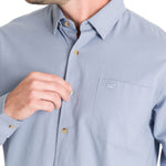 Camisa Algodón Orgánico Hombre Anzio Azul Rockford